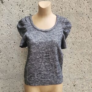 Wilfred Heather Gray Puff Sleeve Tee